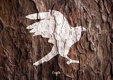 Eagle Wood Silhouette