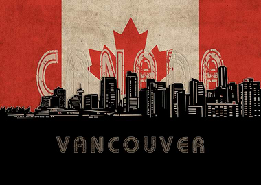 vancouver skyline flag