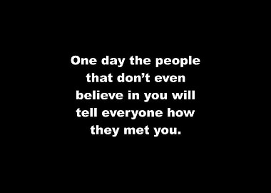 A Message For The Haters