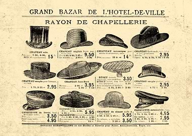 HATS french catalog 1900