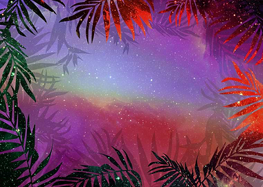 Tropical Space floral art
