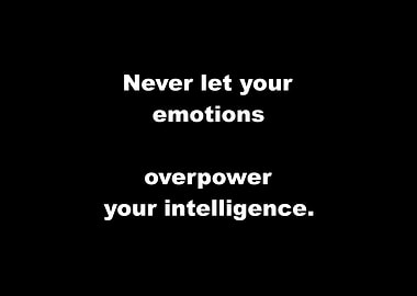 Never Let Emotions