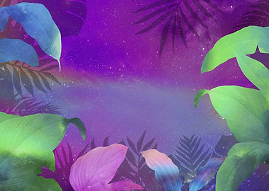 Tropical Space floral art