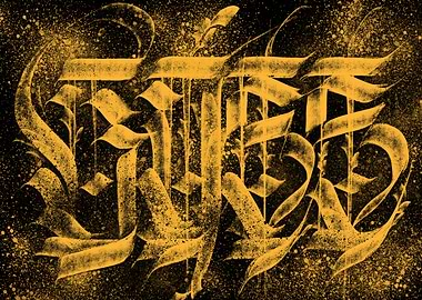 BOSS Calligraffiti poster