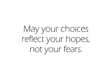 Reflect Hope Not Fear