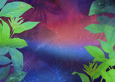 Tropical Space floral art