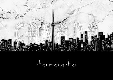 toronto skyline marble