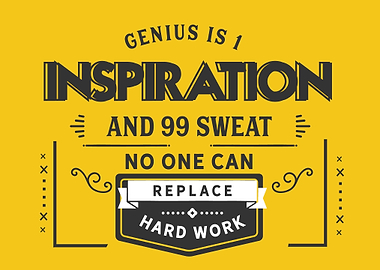 Genius is 1 inspiration