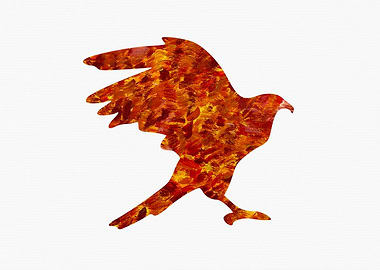 Eagle Painting Silhouette