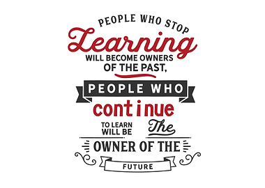 People who stop learning