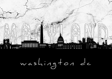 washington dc skyline marb