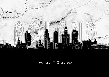 warsaw skyline marble