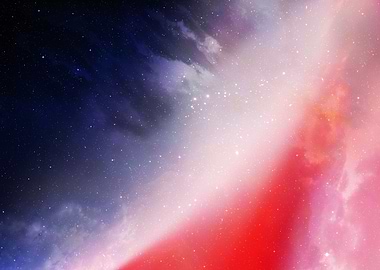 Luminescent neon space art