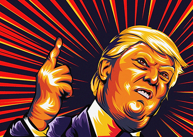 iconic pose donald trump