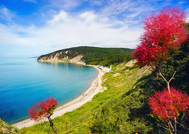 Beautiful view over sea