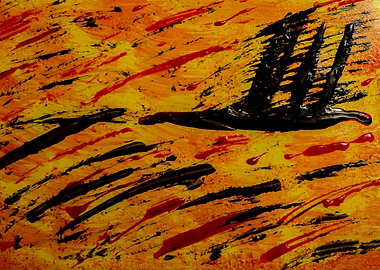 view of acrylic painting