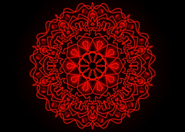 Neon Mandala Artwork
