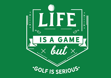 golf is serious