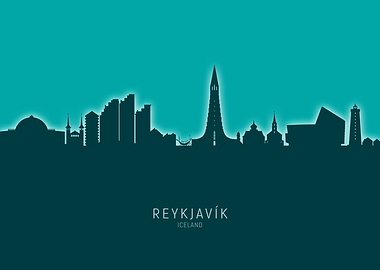 Reykjavik Skyline Iceland