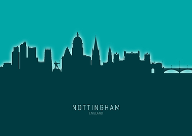 Nottingham Skyline England