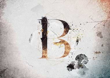 B Floral Love Letter