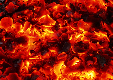 live coals