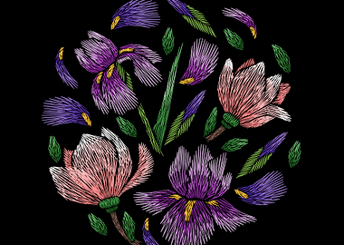 EmbroideredFlow onBlack 20