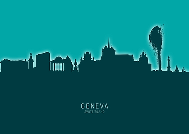 Geneva Skyline Switzerland