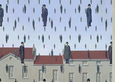 Rene Magritte Golconda