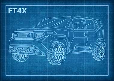 Toyota FT4X Blueprint