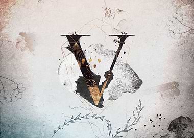 V Floral Love Letter