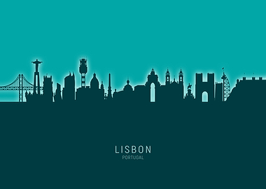 Lisbon Skyline Portugal