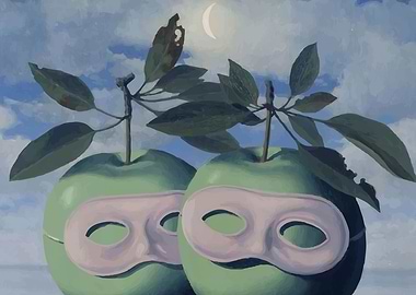 Rene Magritte apples