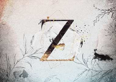 Z Floral Love Letter