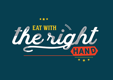 eat with the right hand