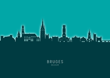 Bruges Skyline Belgium