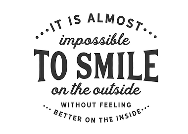 almost impossible to smile