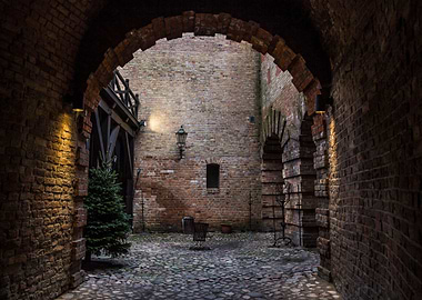 Medieval courtyard