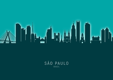 Sao Paulo Skyline Brazil