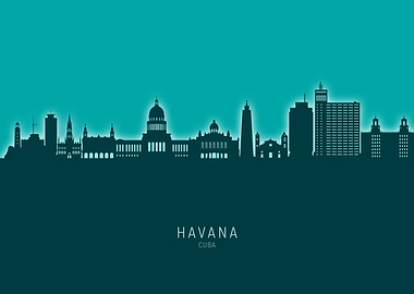 Havana Skyline Cuba
