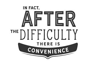 there is convenience