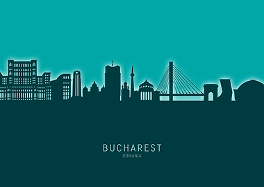Bucharest Skyline Romania