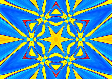 6 Pointed Yellow Star