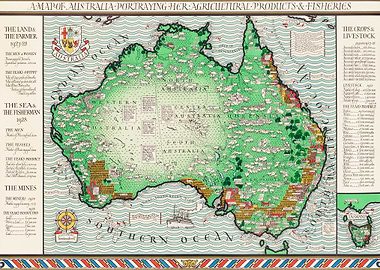 australia old map