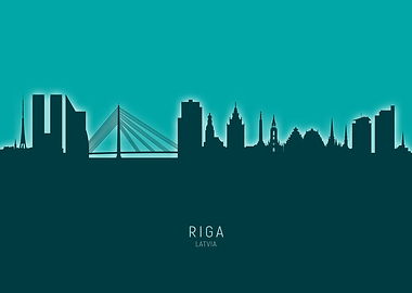 Riga Skyline Latvia