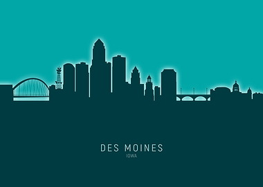 Des Moines Skyline Iowa