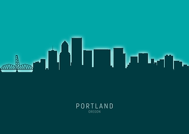 Portland Skyline Oregon