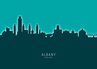 Albany Skyline New York