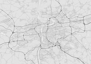 Prague Czech Republic Map