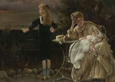 Alfred Stevens Mom child